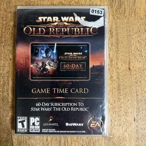 Star Wars: The Old Republic 60-Day Pre-Paid Time Card - PC - Factory Sealed